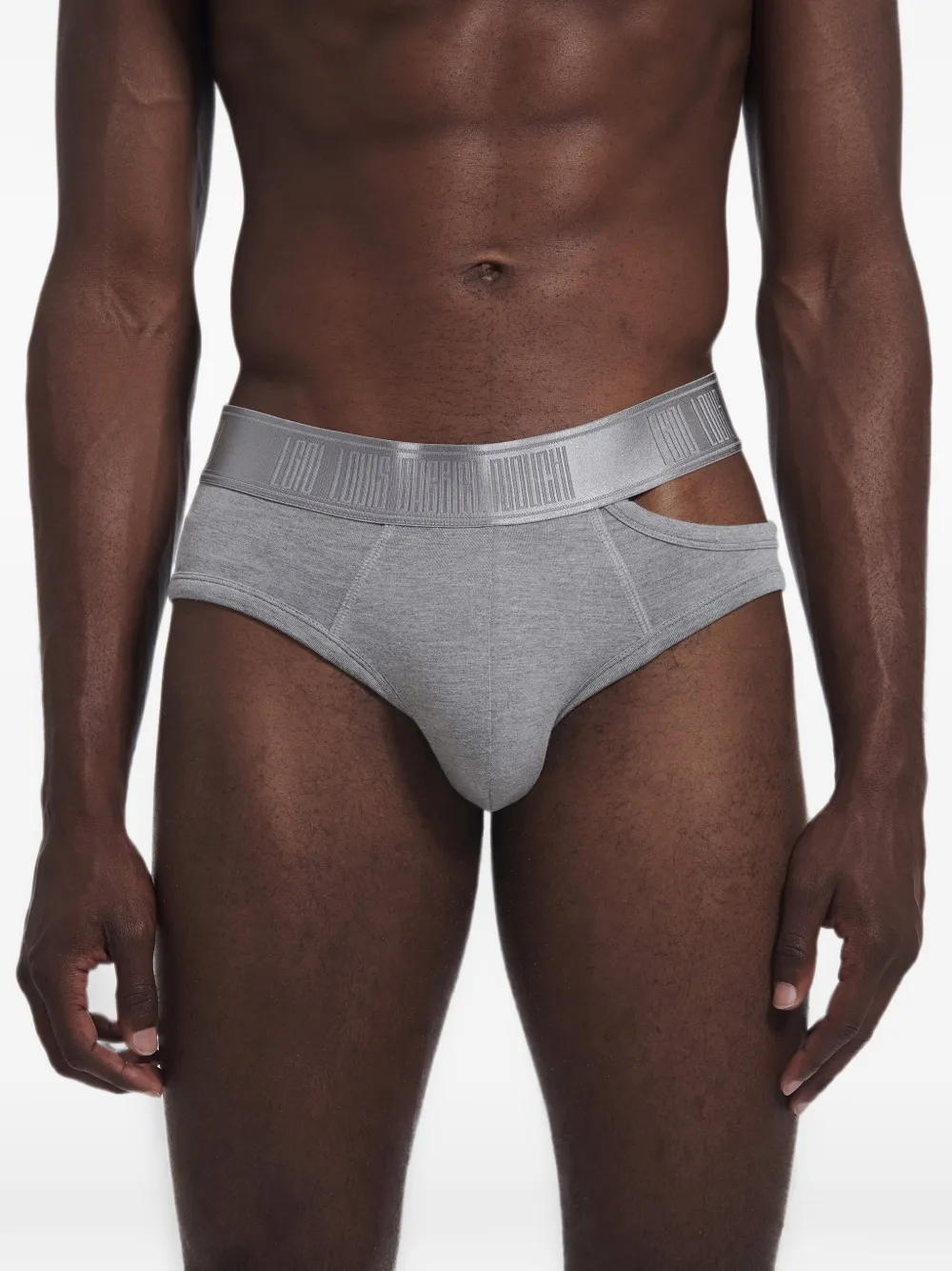 LGN LOUIS GABRIEL NOUCHI asymmetric cut-out briefs - Grigio