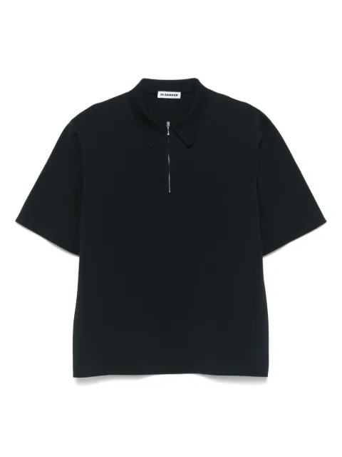 Jil Sander short-zip T-shirt