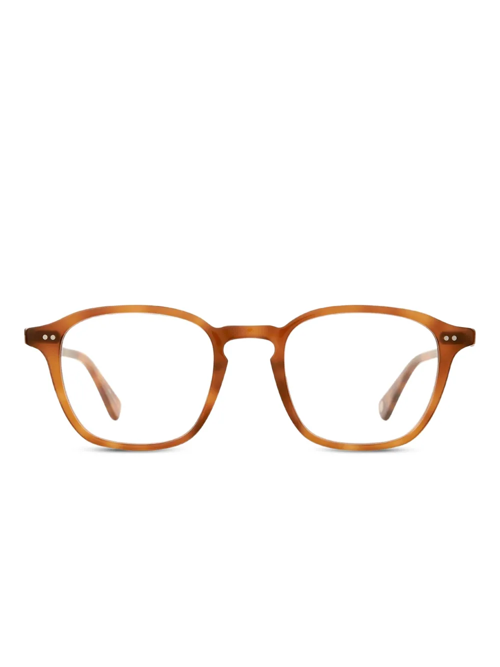 Garrett Leight Markus square-frame glasses | Brown | Image 1