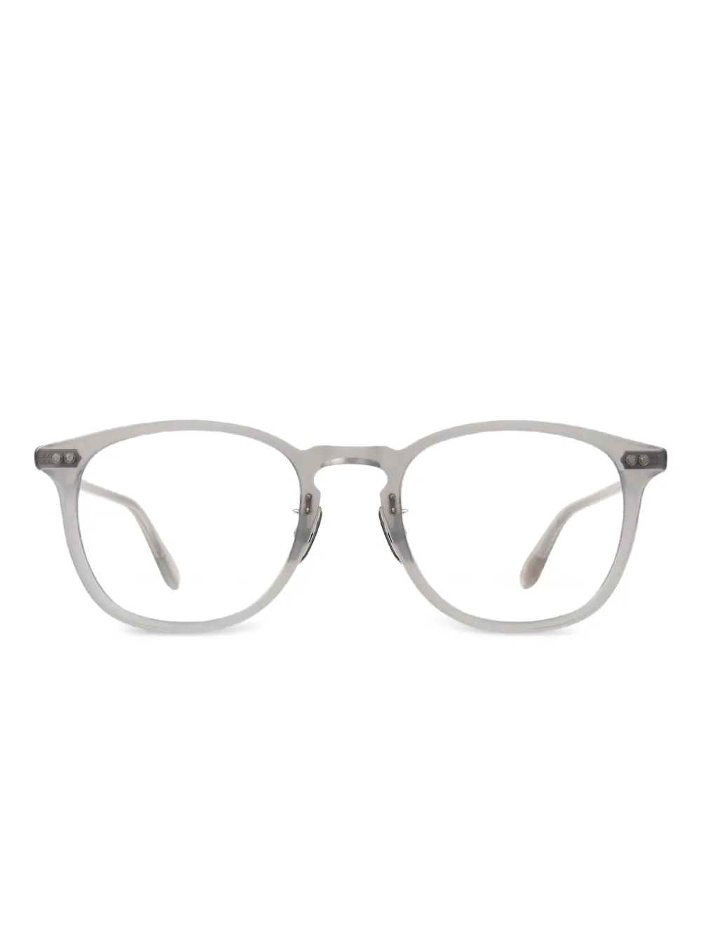 Garrett Leight Kinney J round-frame glasses | Grey | Image 1