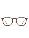 Garrett Leight Kinney round-frame glasses - Brown