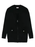 LIU JO zip-up cardigan - Black