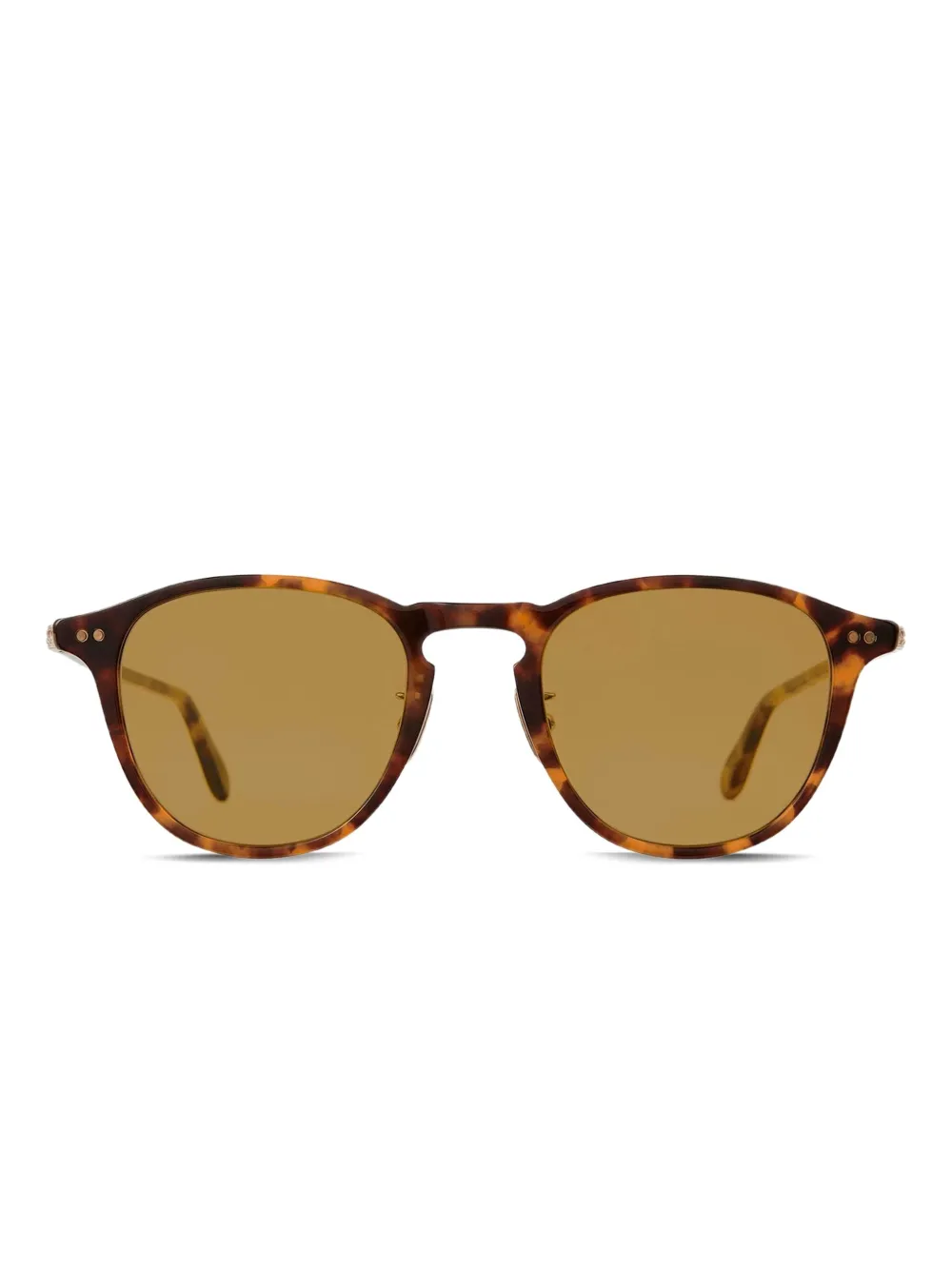Garrett Leight Hampton tortoiseshell round sunglasses Bruin