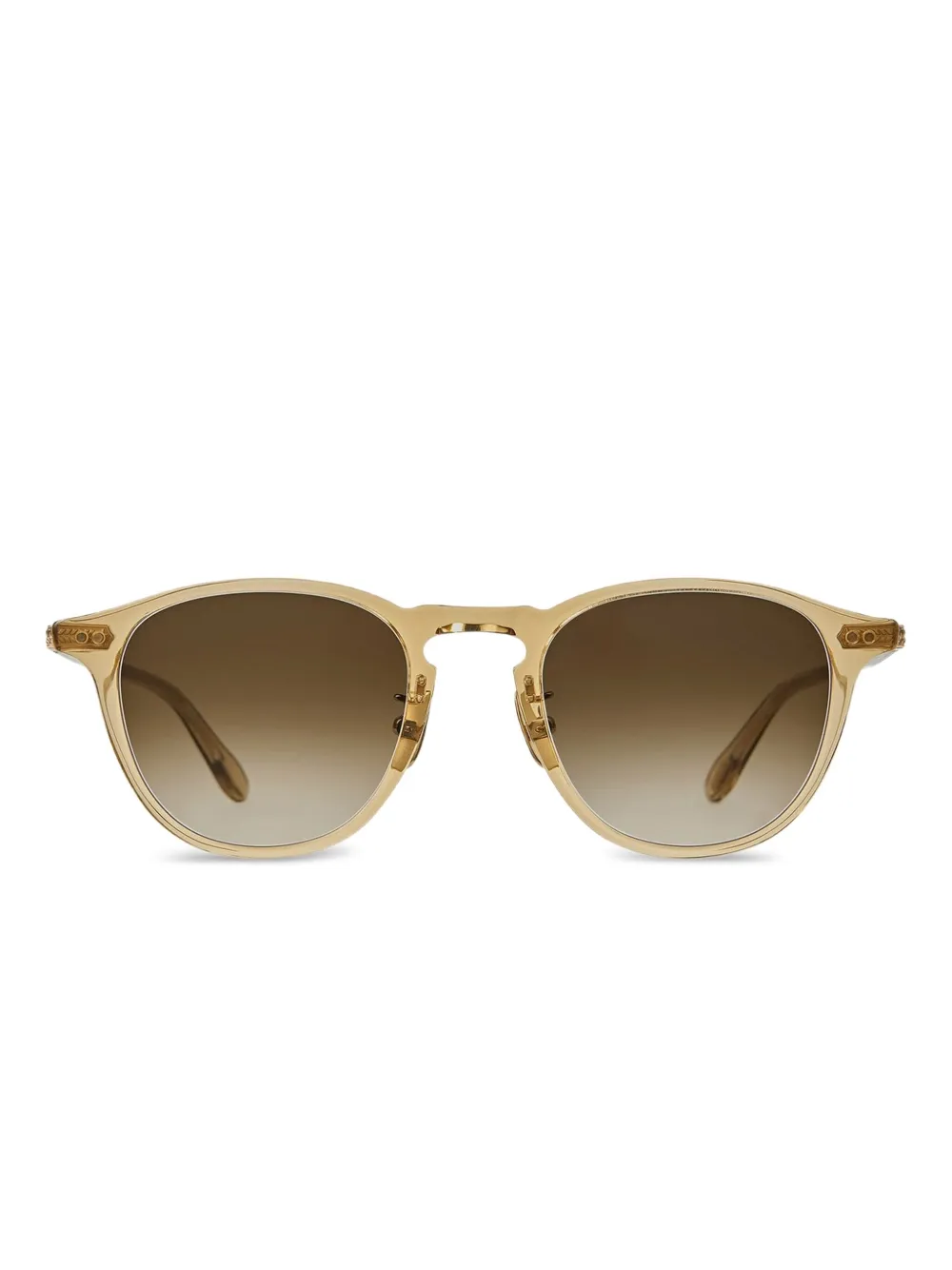Garrett Leight Hampton round-frame sunglasses | Brown | Image 1