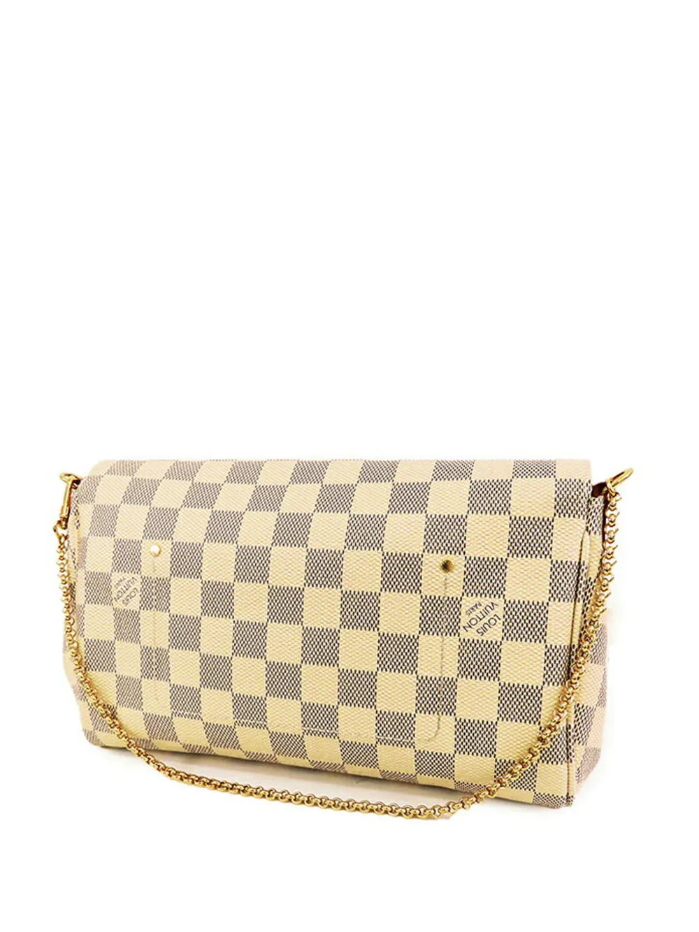 Louis Vuitton Pre-Owned 2017 ダミエ アズール フェイボリット MM サッチェルバッグ - ホワイト Louis Vuitton Pre-Owned 2017 ダミエ アズール フェイボリット MM サッチェルバッグ - ホワイト