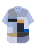 Junya Watanabe MAN patchwork shirt - Blue