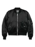 Black Comme Des Garçons satin bomber jacket