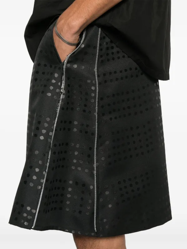 Black Comme Des Garçons ポルカドット ショートパンツ | ブラック Black Comme Des Garçons ポルカドット ショートパンツ | ブラック