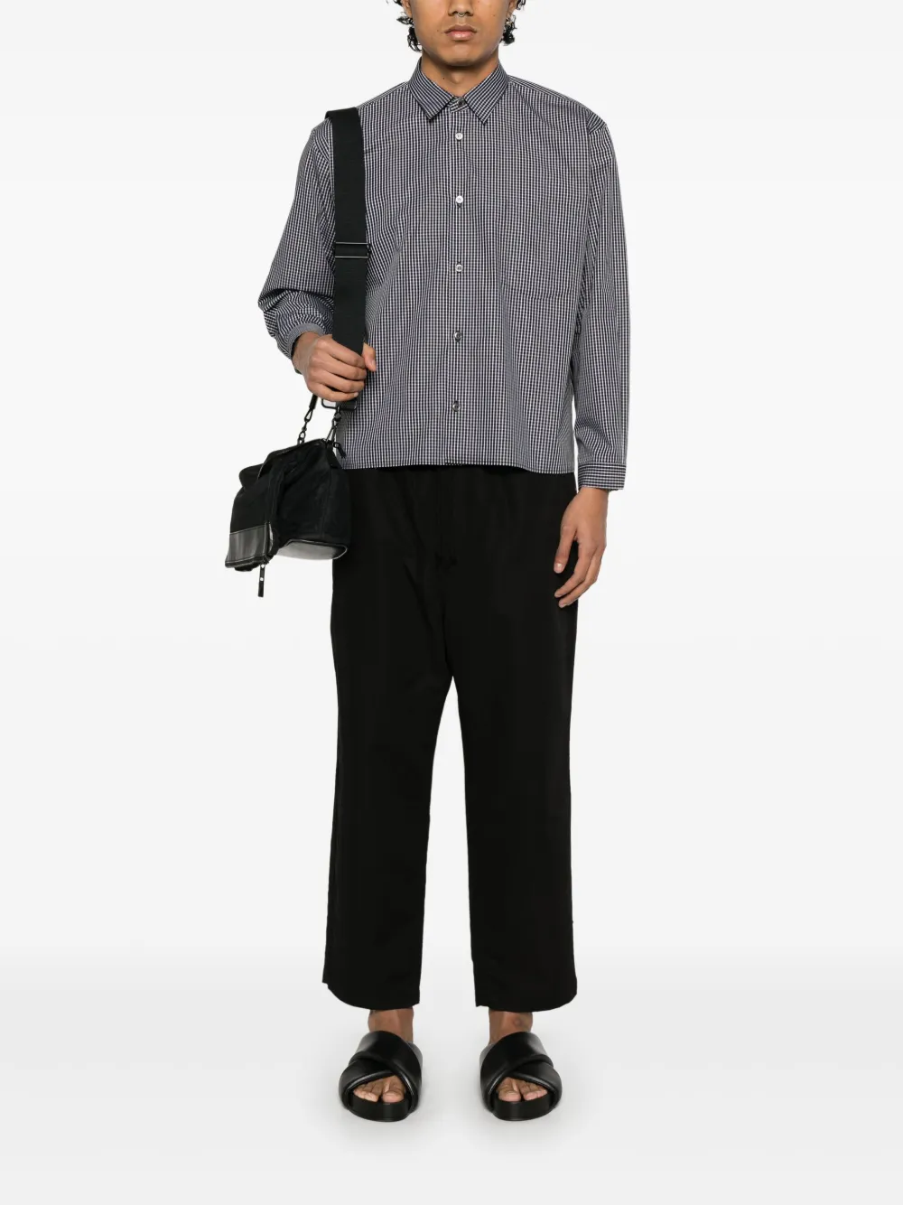 Black Comme Des Garçons checked shirt | Shirts | Image 2