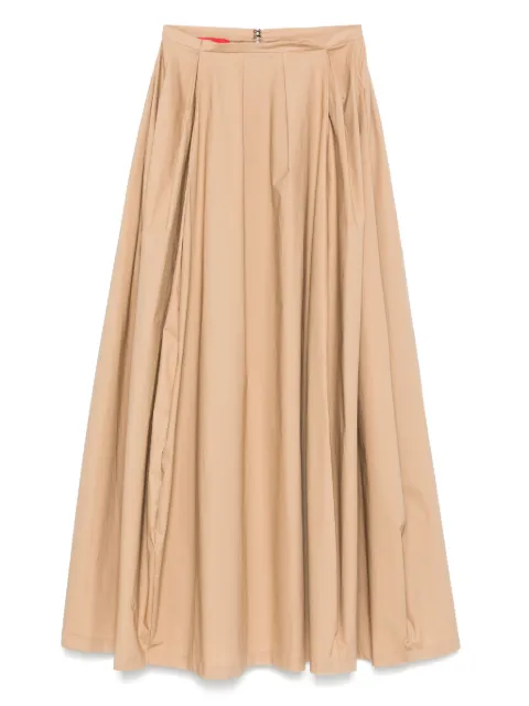 THELATEST falda midi con detalle plisado