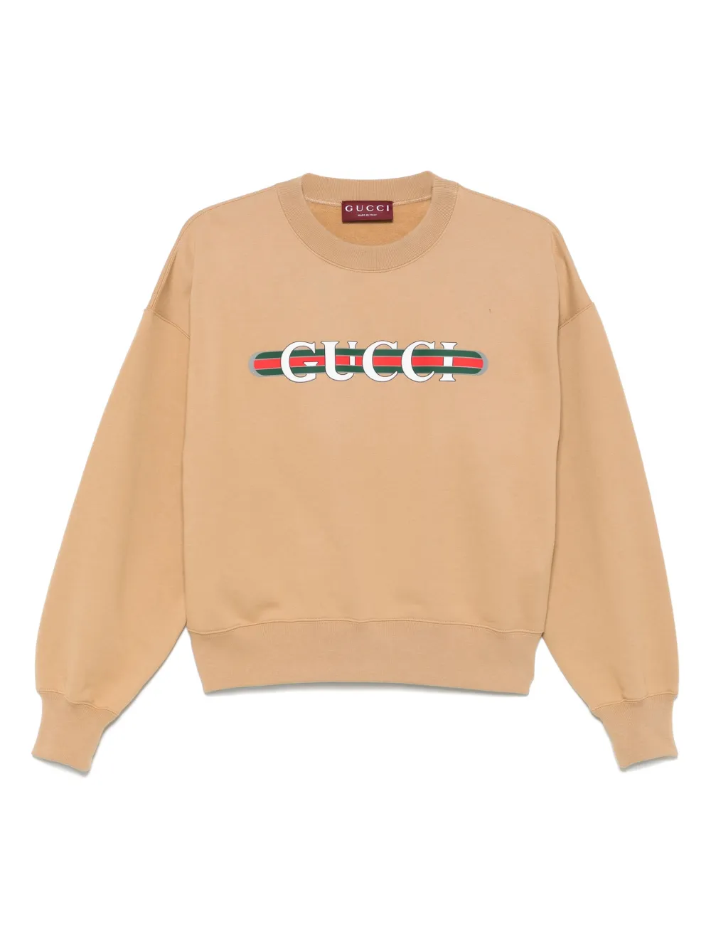 Gucci Sweater met logoprint Bruin