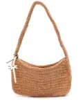 Manebi interwoven-raffia shoulder bag - Orange