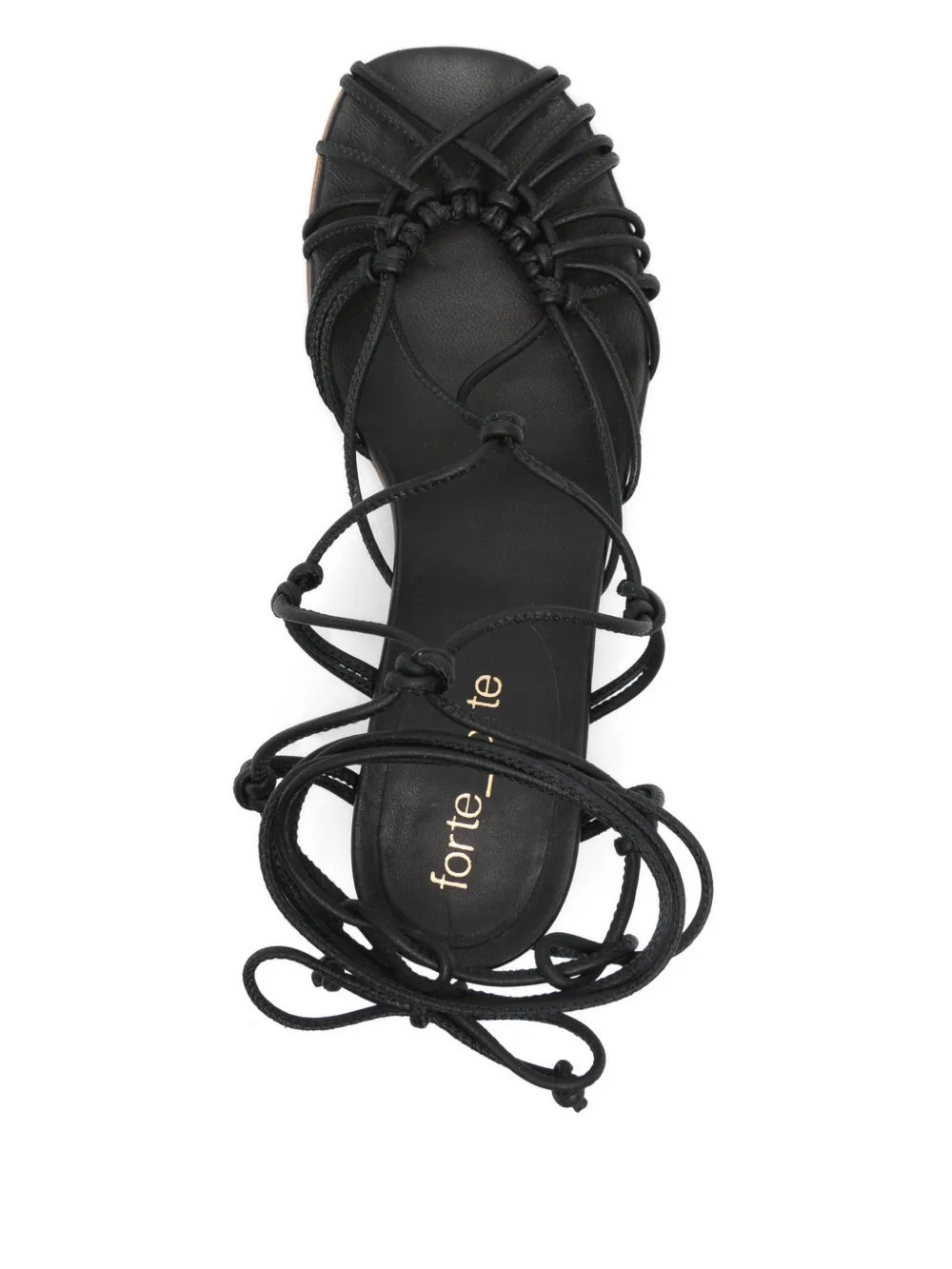 Forte 50mm multi-way straps sandals Black