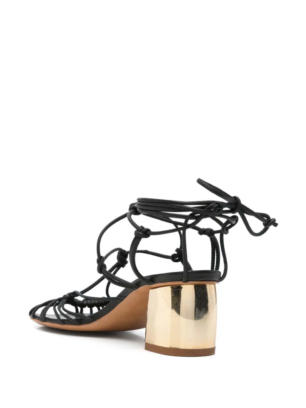 Forte 50mm multi-way straps sandals Black