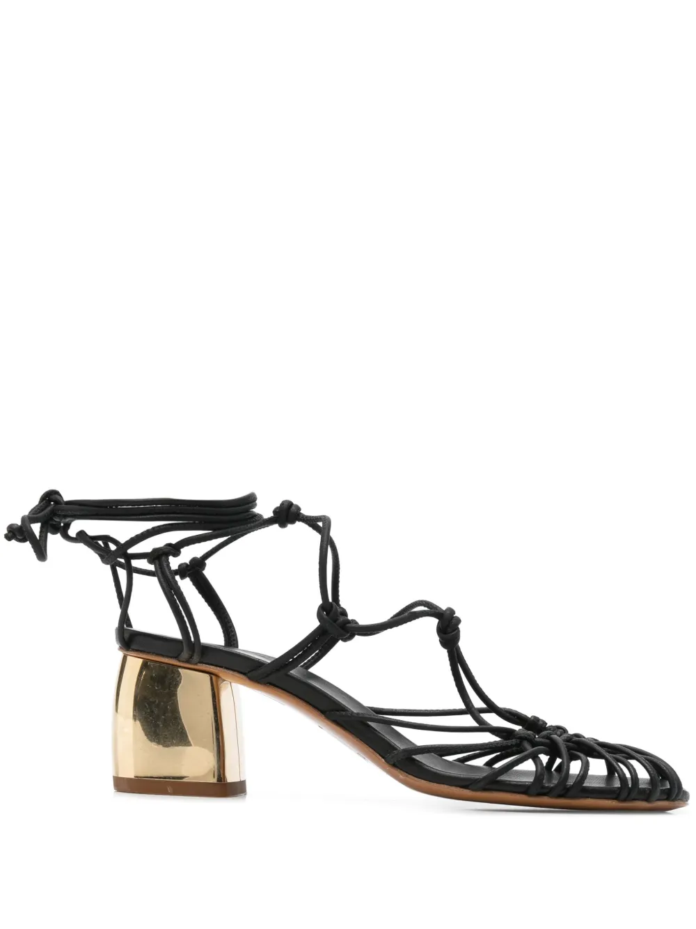 Forte 50 mm sandalen met bandjes Zwart