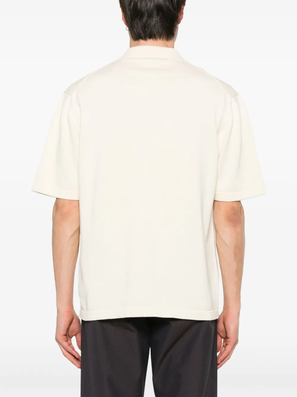 Maison Kitsuné T-shirt met Bold Fox-borduurwerk Beige