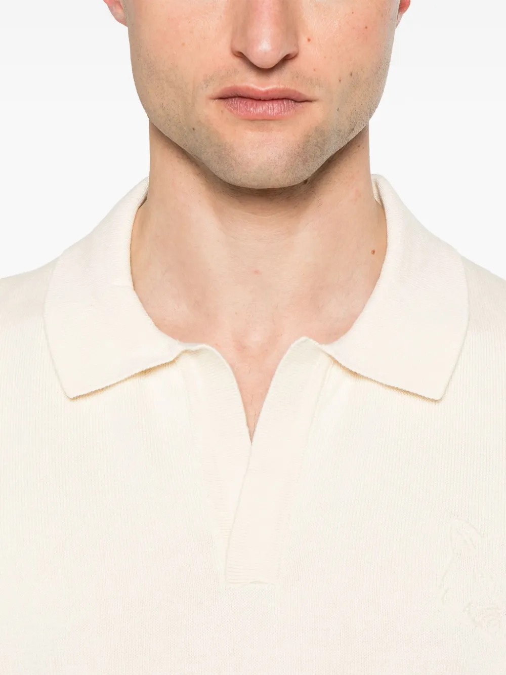 Maison Kitsuné T-shirt met Bold Fox-borduurwerk Beige