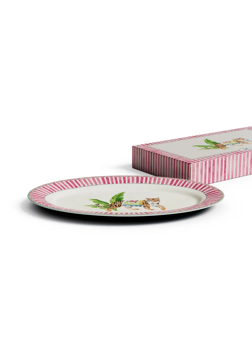Lisa Corti Porcelain Platter (36cm X 24,5cm) In Weiss