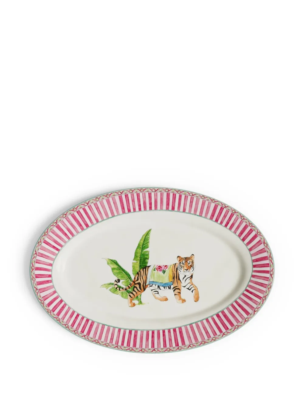 Lisa Corti ポーセリン トレイ 36cm x 24.5cm - ホワイト Lisa Corti ポーセリン トレイ 36cm x 24.5cm - ホワイト