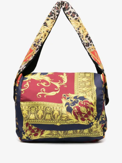 Junya Watanabe MAN mix-print shoulder bag