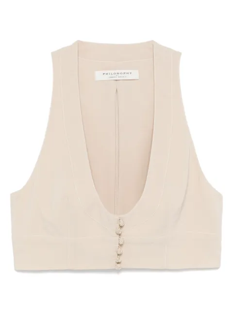 Philosophy Di Lorenzo Serafini cropped gilet