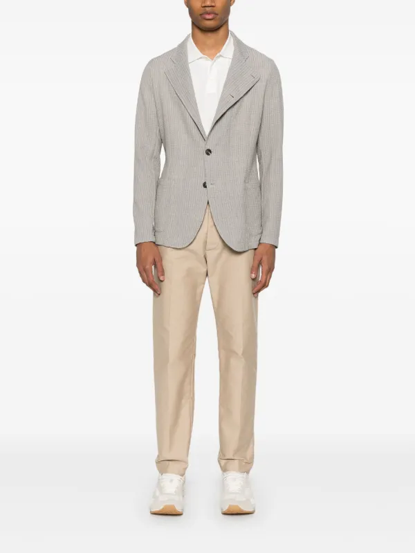 EMPORIO　ARMAN スタンドカラージャケット Emporio Armani スタンドカラー ジャケット | グレー | FARFETCH JP