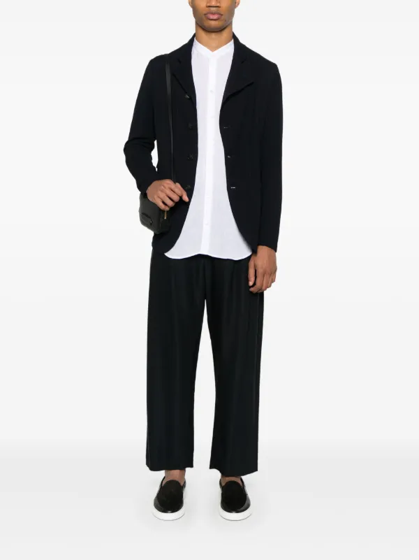EMPORIO　ARMAN スタンドカラージャケット Emporio Armani スタンドカラー ジャケット | ブルー | FARFETCH JP
