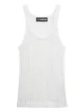 LGN LOUIS GABRIEL NOUCHI mesh tank top - White