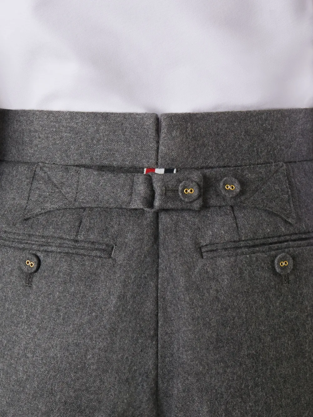 Thom Browne Flanellen bermuda shorts Grijs