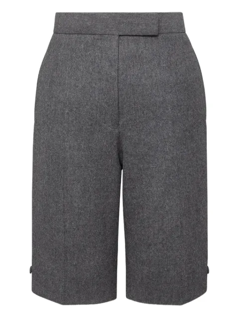Thom Browne solid wool flannel bermuda shorts