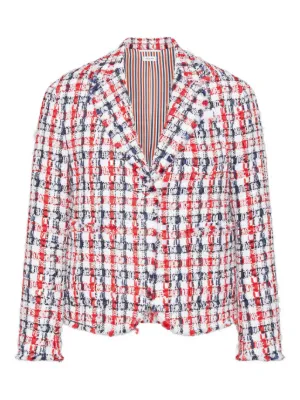 Burberry ヴィンテージチェック ノーカラージャケット | ニュートラル