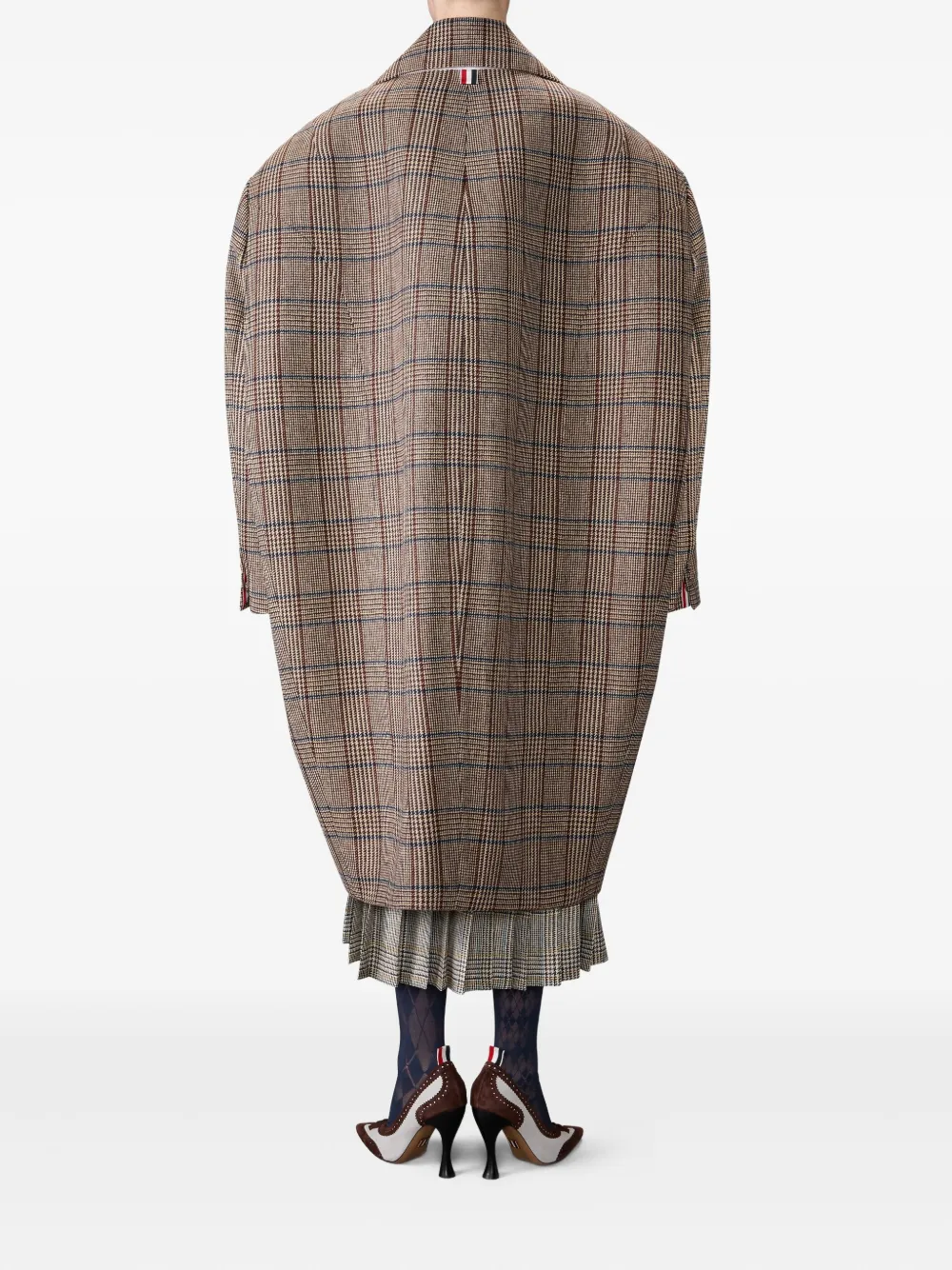 Thom Browne Hunting tweed jas Bruin