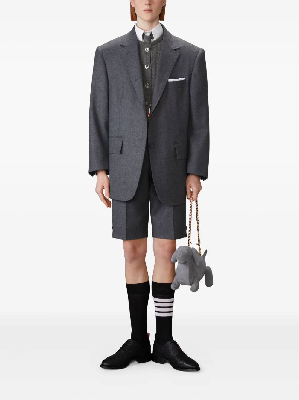 Thom Browne Kabelgebreid vest Grijs