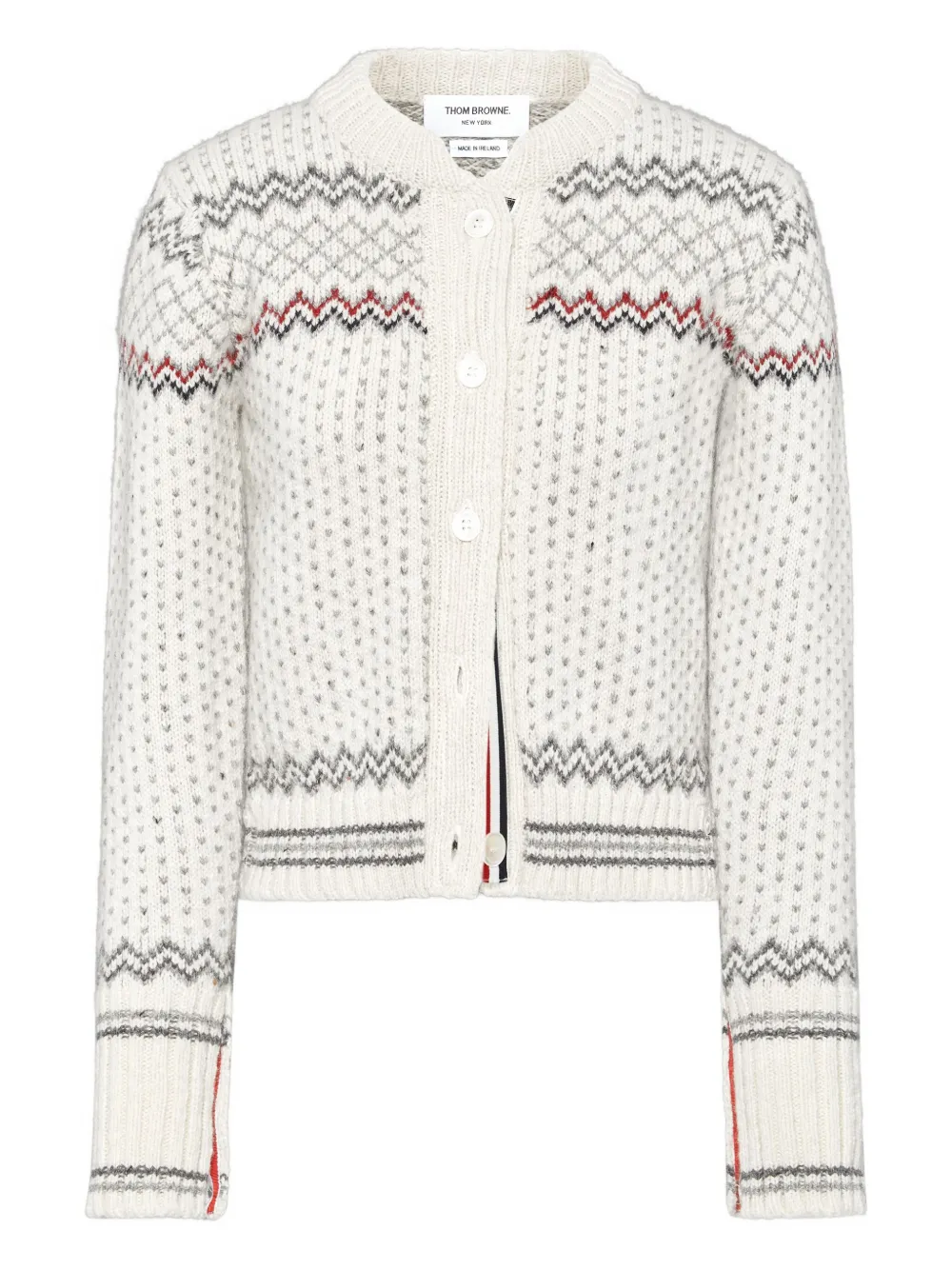 Thom Browne fair-isle cardigan | White | Image 1