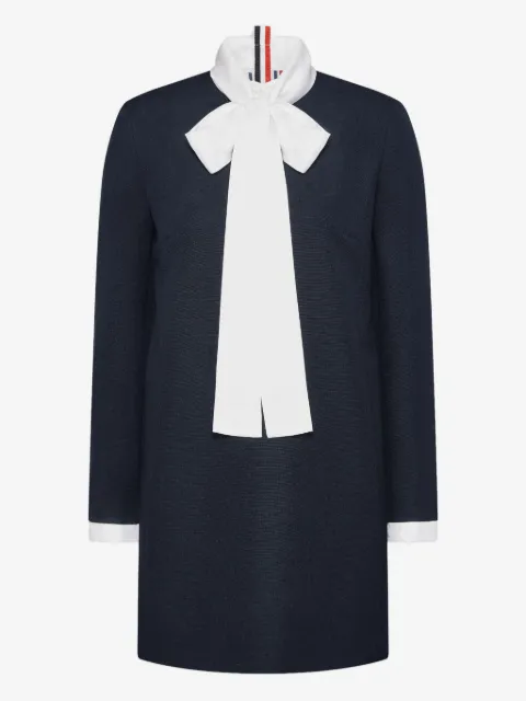 Thom Browne bow-collar wool shift dress
