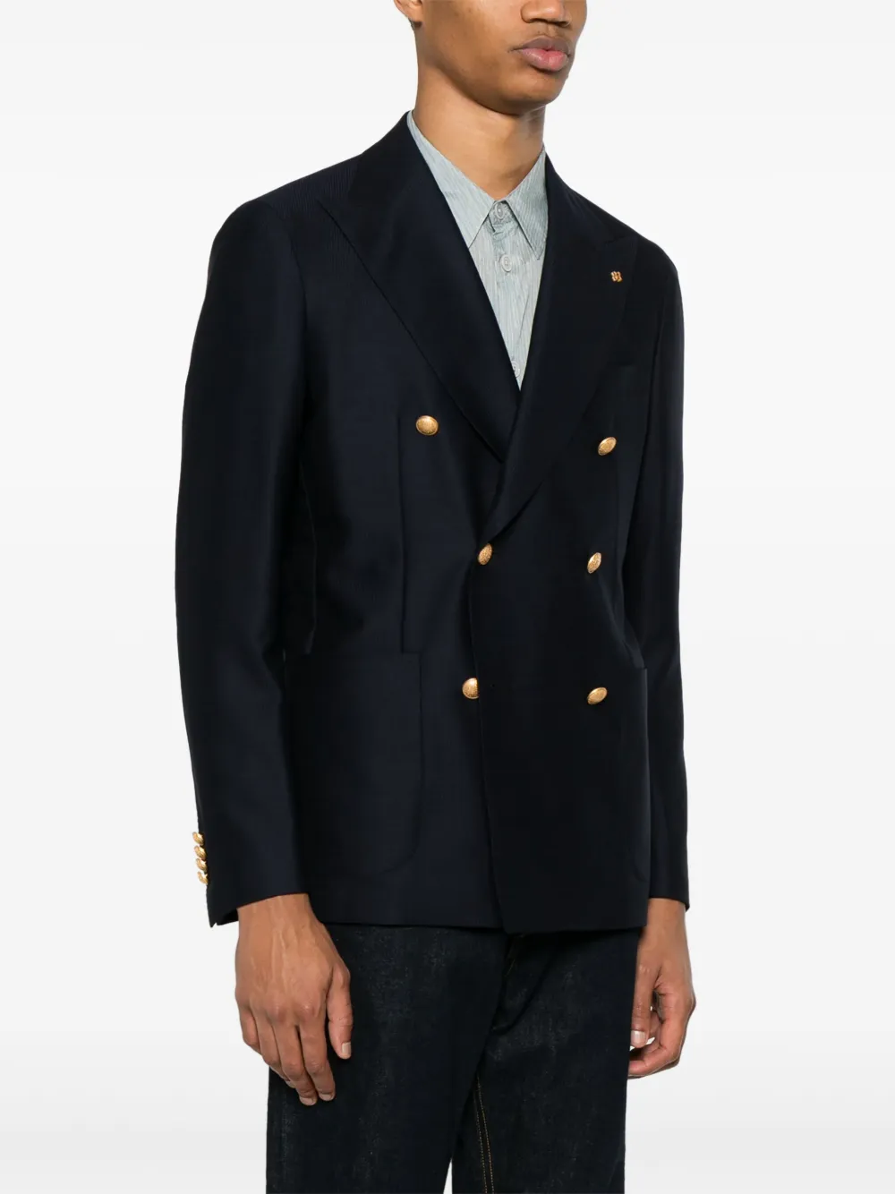 Tagliatore Blazer met dubbele rij knopen Blauw