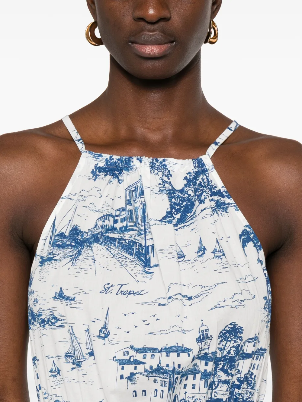 MC2 Saint Barth Maryam maxi-jurk Wit