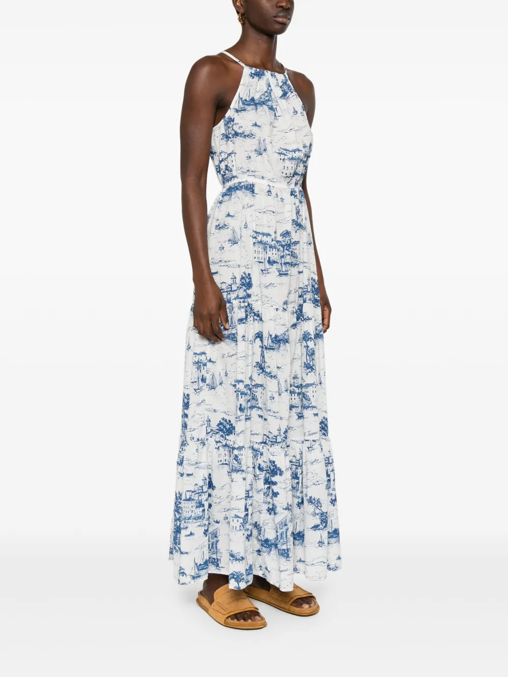 MC2 Saint Barth Maryam maxi-jurk Wit