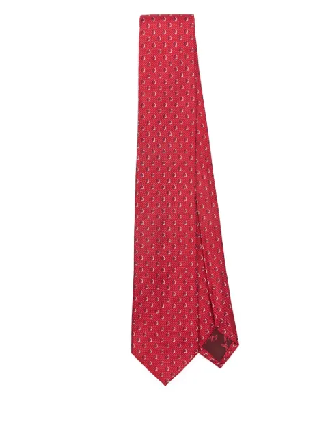 Ferragamo Gancini-print tie