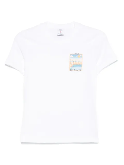 Casablanca Surreal Pool-print T-shirt