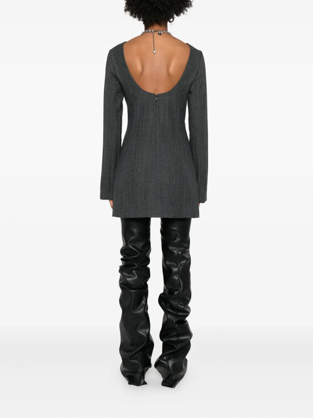 Our Legacy Firm Mini Dress In Gray