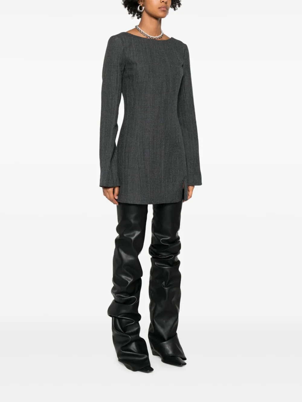 OUR LEGACY Firm mini-jurk Grijs