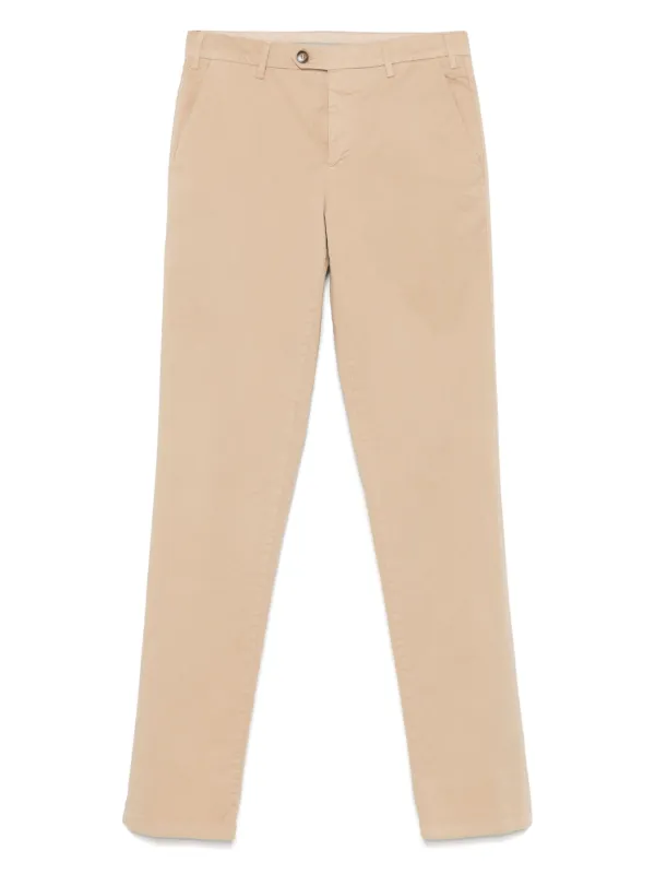 Canali Twill Chinos in Neutrals