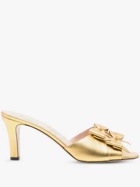 Valentino Garavani sandalias Bowow de piel con tacón de 75mm