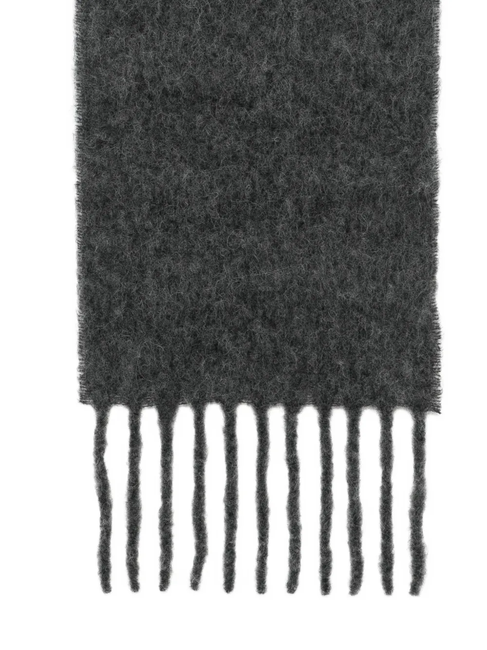 OUR LEGACY Estate fuzzy fringe scarf - Grijs