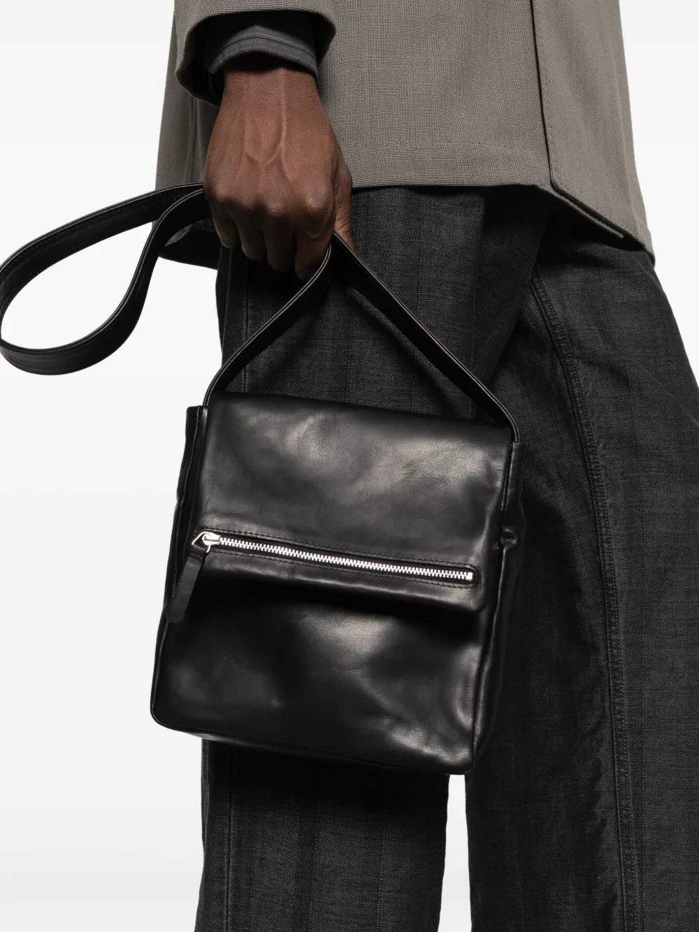 OUR LEGACY zip-pocket cross body bag - Zwart