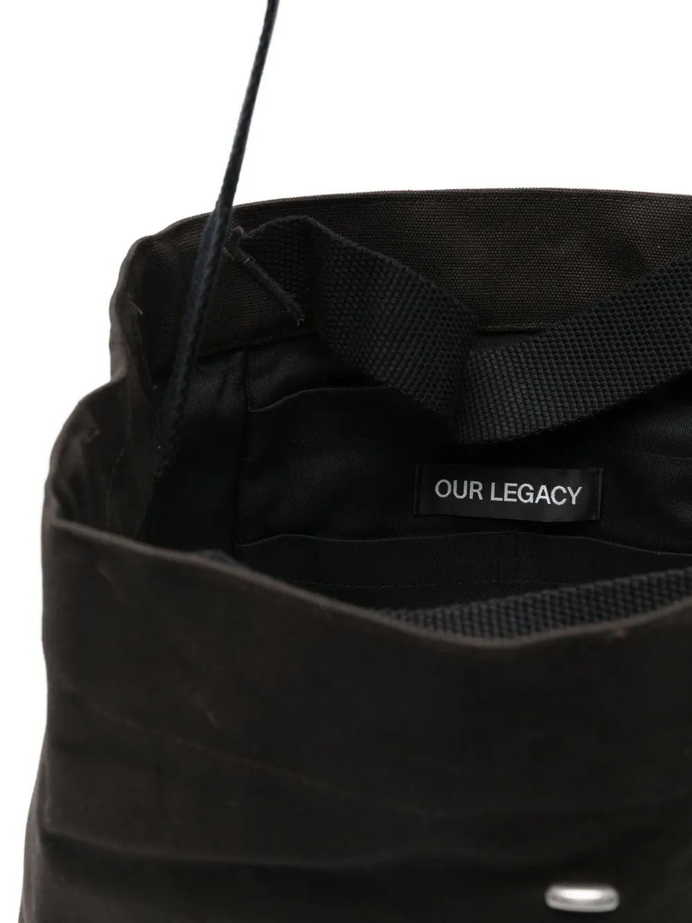 Our Legacy Ultra Towering Canvas Tote Bag In Brown