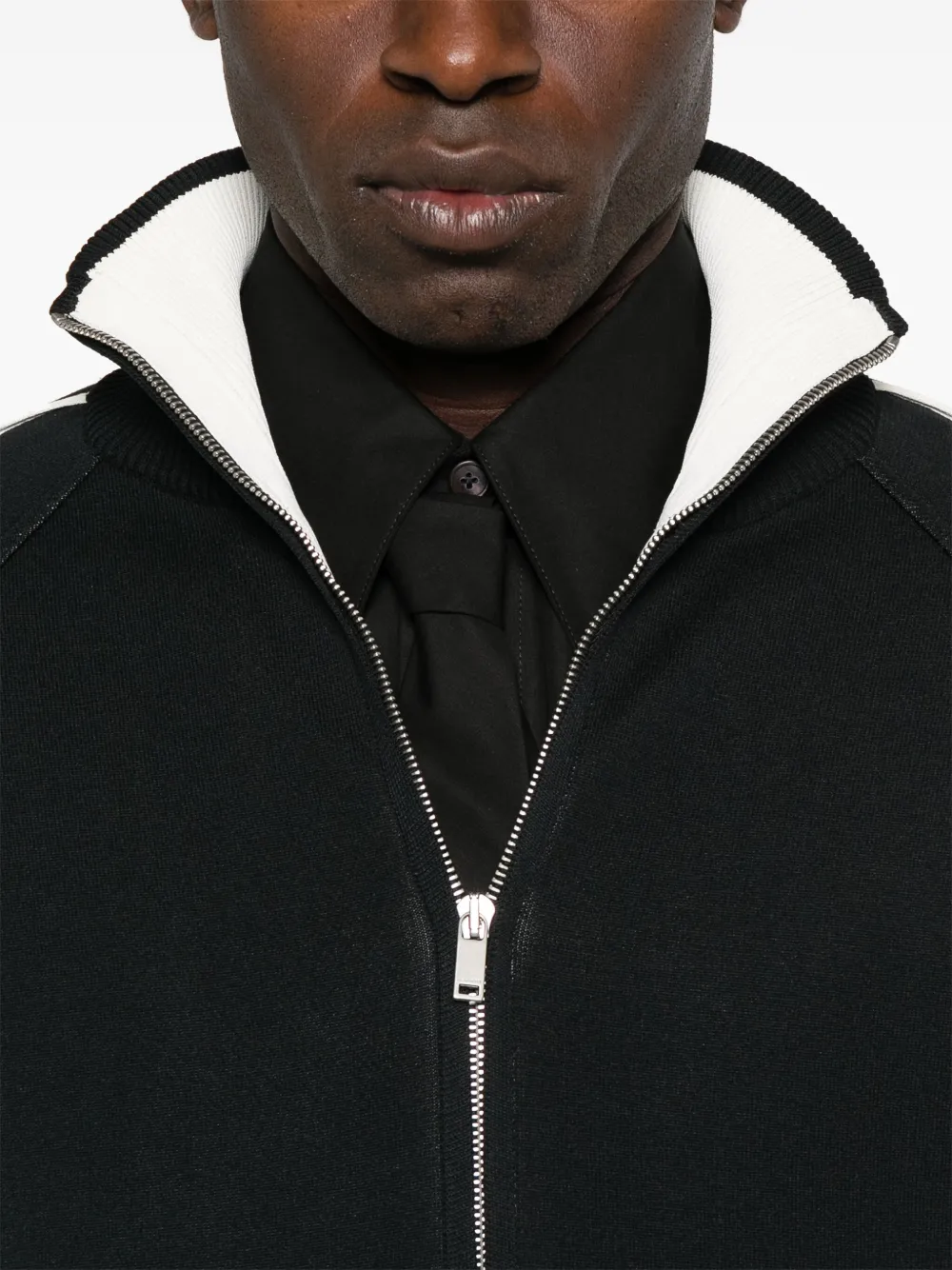 Jil Sander Trainingsjack met zijstreep Zwart