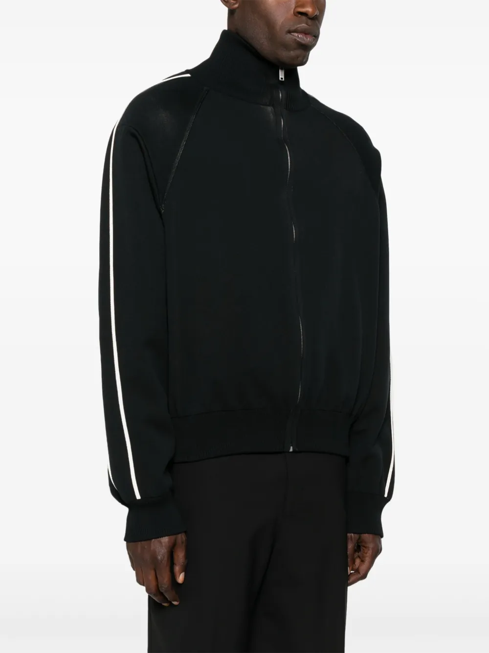 Jil Sander Trainingsjack met zijstreep Zwart