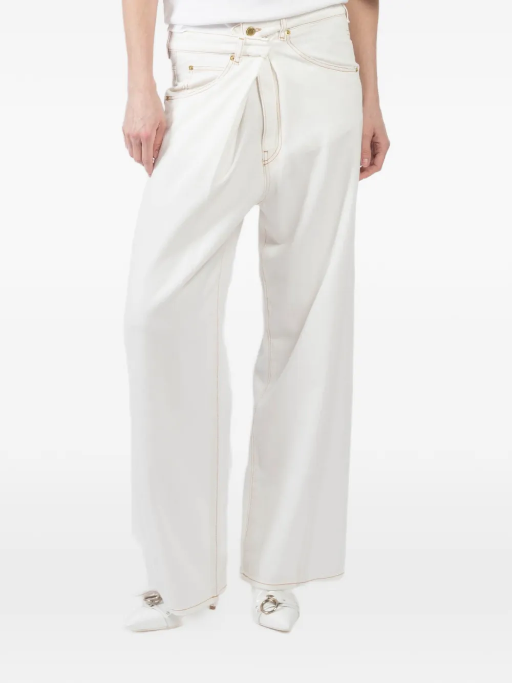 DARKPARK button-fastening jeans - Nude